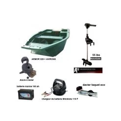 Armor 320 + Moteur R3 55 LBS + Accessoires