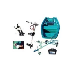 Barque Armor 400 + Remorque Pack Plus + Moteur Rhino 54 + Batterie Marine + Accessoires