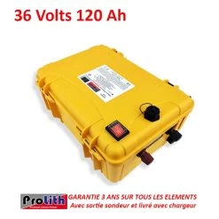 Batterie PROLITH PLPR 36 VOLTS 120 Ah Avec Sortie Sondeur