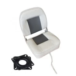 Fauteuil Pike'n Bass Deluxe Gris + Platine Pivotante