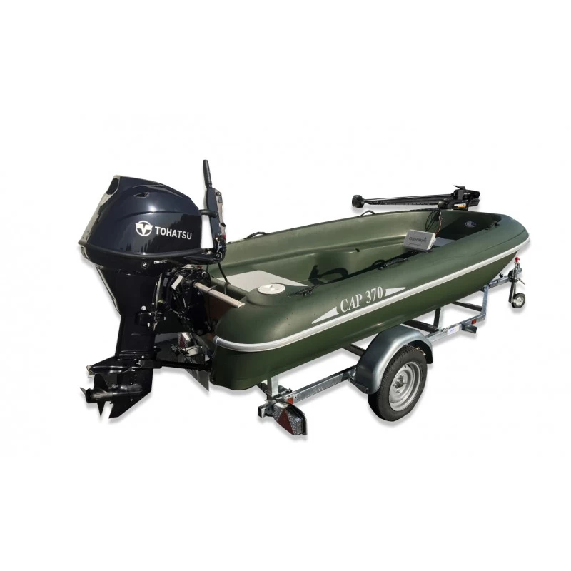 Pack Bateau Rigiflex Cap 370 Remorque Moteur Thermique Et Moteur Electrique