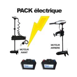 Pack électrique Moteur Avant Rhino BLX 65 Et Moteur Arrière RVX 65 Lbs + 2 Batteries 120 Ah