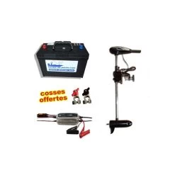 Pack Moteur Rhino 54 Lbs + Batterie 120 Ah Et Chargeur Cteck