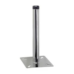 Pied Fixe Acier à Platine Carrée